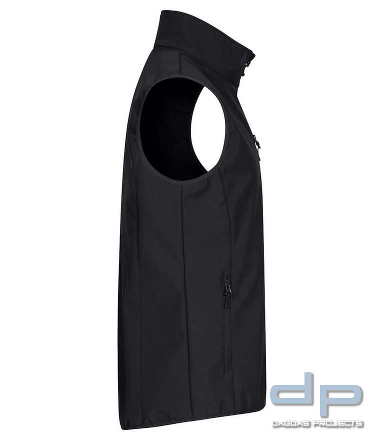 Behörden Herren Classic Softshell Vest mit Aufdruck nach Wunsch auf Brust und Rücken