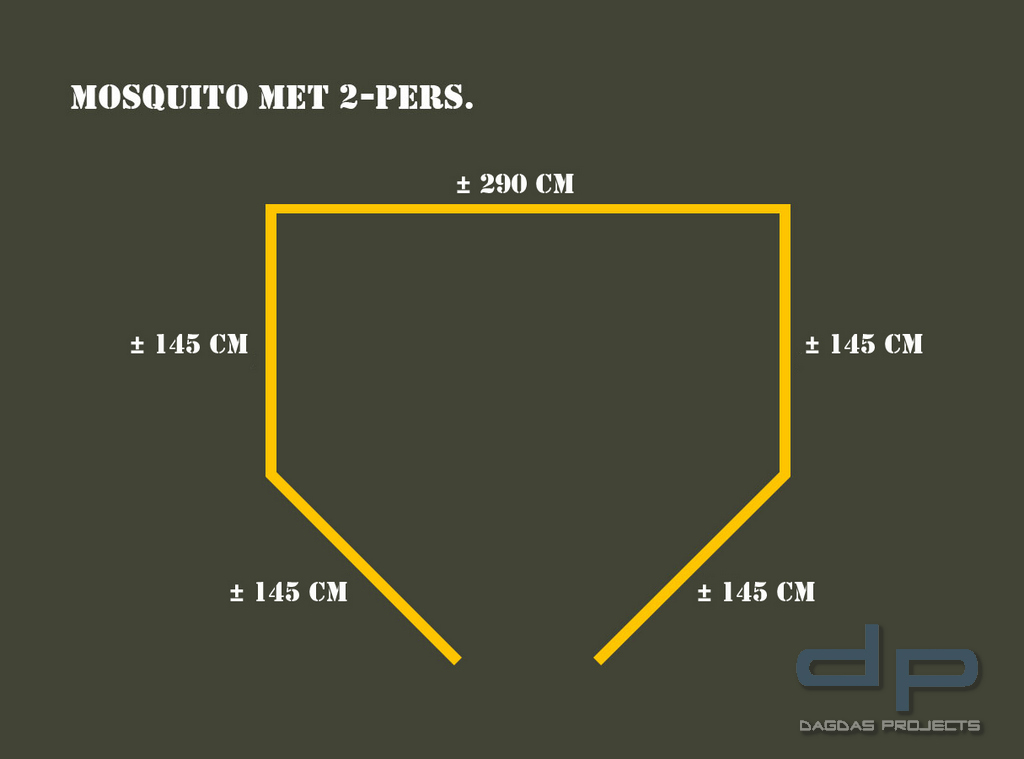 Moskitonetz 2-Personen in verschiedenen Farben