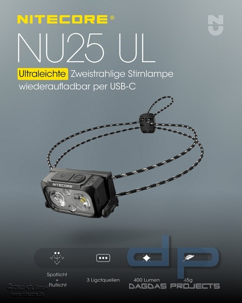 NITECORE NU25UL (KOPFLAMPE)