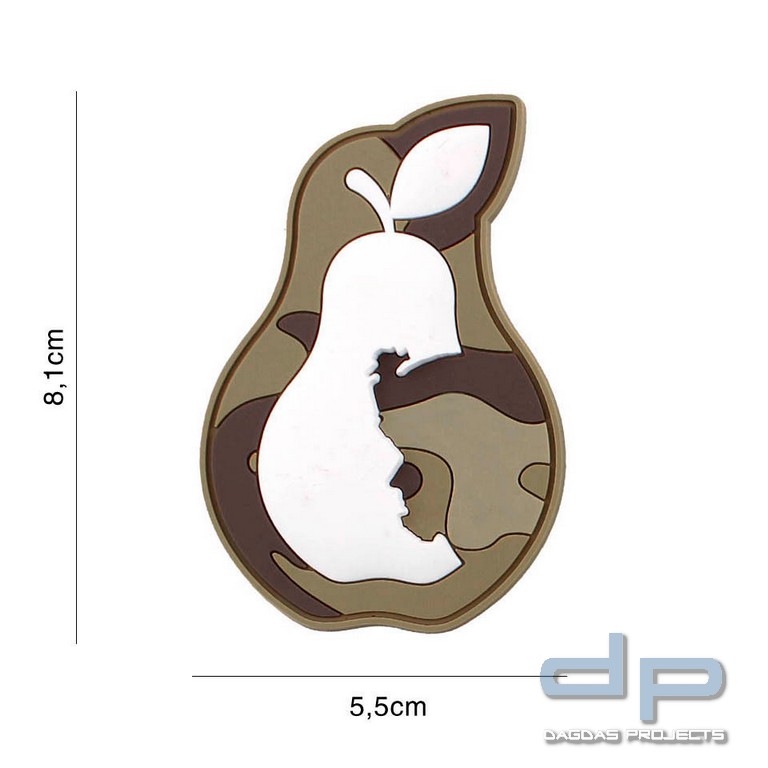 Emblem 3D PVC iPear desert