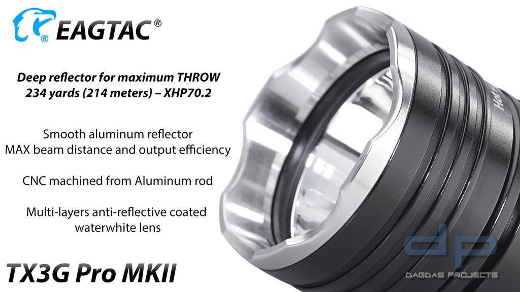 EAGTAC TX3G Pro MKII, XHP70.2
