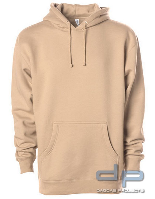 Men`s Heavyweight Hooded Pullover mit Brustdruck nach Wunsch