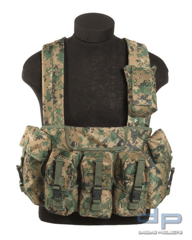 Chest Rigg 6-Pocket digital woodland