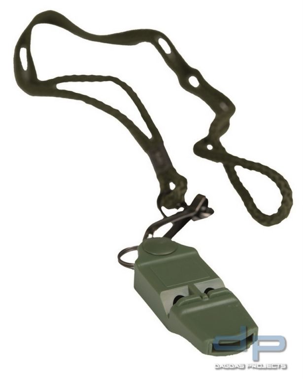 SIGNALPFEIFE NO BALL WHISTLE OLIV 24 Stück