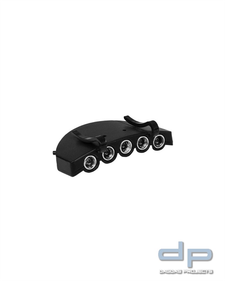 CAP LIGHT 5 LED SCHWARZ  VPE 10