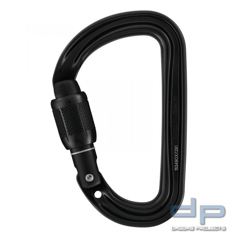Petzl® Karabiner "SmD", Screw Lock, ultraleicht, asymmetrisch