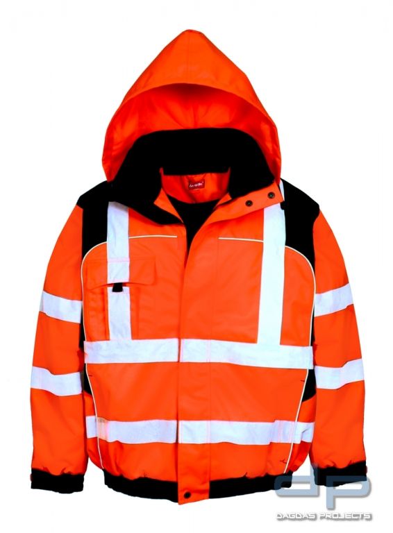 Warnschutzjacke orange/schwarz