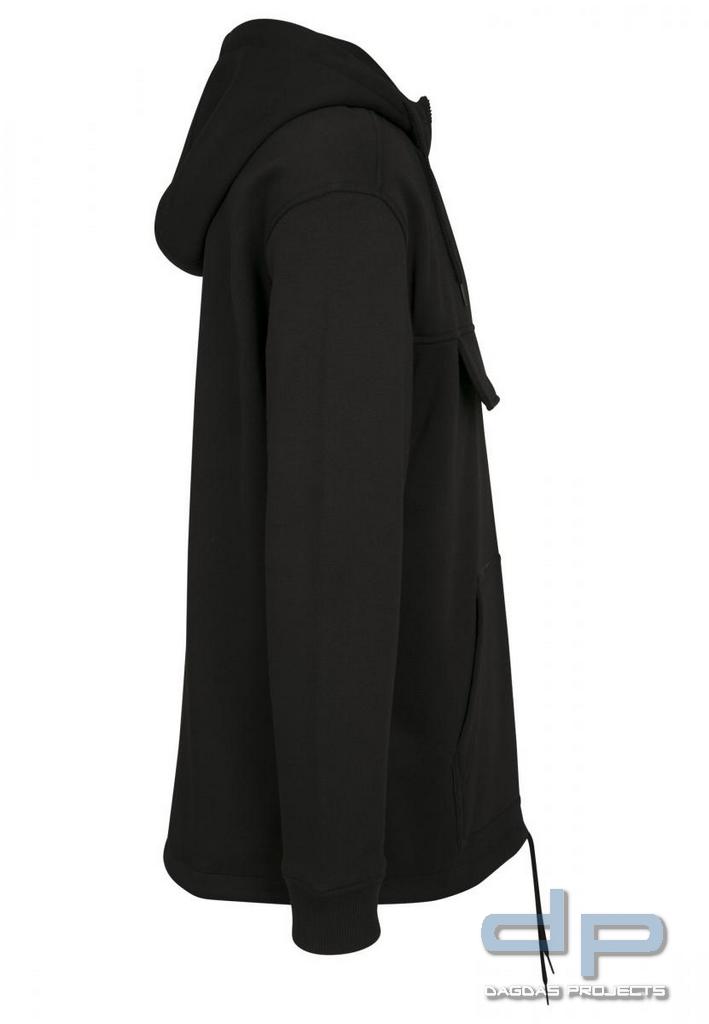 Behörden Sweat Pull Over Hoody in Schwarz Größe: M mit Aufdruck nach Wunsch in reflektierend silber