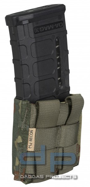 RECON MAGAZINTASCHE M4/1 MIT HALTEKLAMMER FLECKTARN