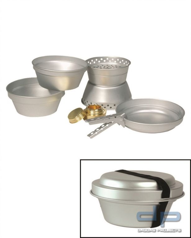 KOCH-SET ALU (3 TÖPFE,PFANNE,KOCHER) VPE 2