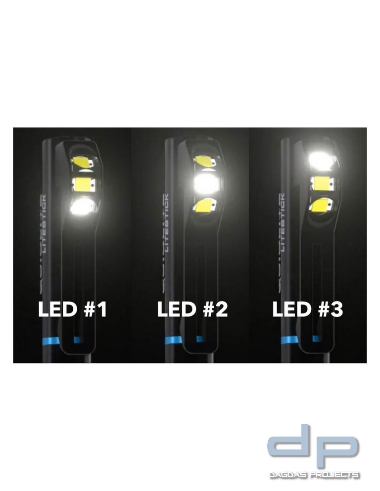 Quiqlite (TM) LiteStick LED-Stiftlampe "WhiteLite" (weiß/weiß/weiß