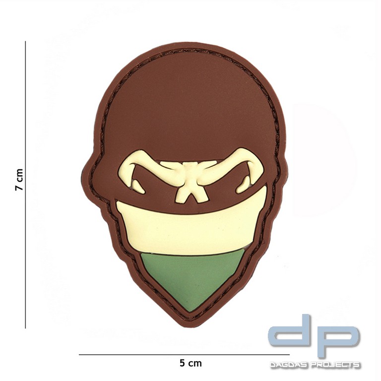 Emblem 3D PVC Polish skull balaclava multi