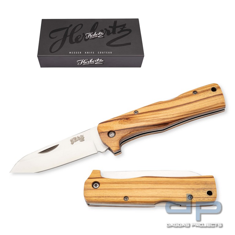 Taschenmesser Olivenholz