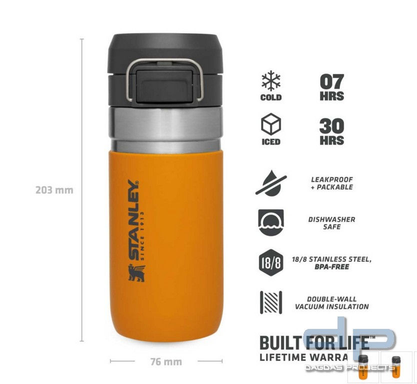Stanley Quick Flip Water Bottle 0.47l  in verschiedenen Farben