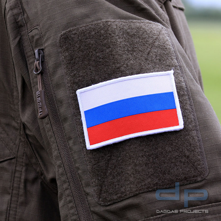 Emblem Stoff fein gewebt Flagge Russland