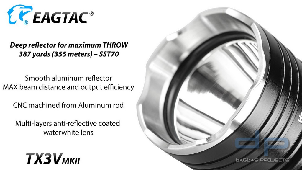 Eagtac TX3V MKII Luminus SST70 LB