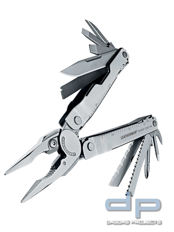 Leatherman SUPER TOOL 300 Silber mit Premium Holster