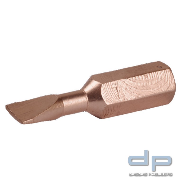 Schraubendreher Bit 1/4″ funkenfrei, Schlitz, 8,0 mm