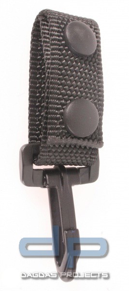 Schlüsselhalter COP® 4237 schwarz, Nylon, für Gürtel bis 50 mm Breite