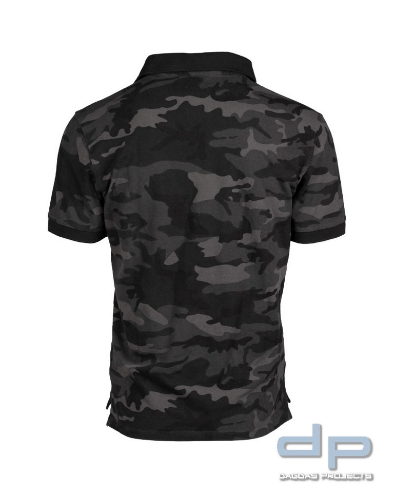 POLOSHIRT PREWASH CO.PIKEE DARK CAMO Größe L
