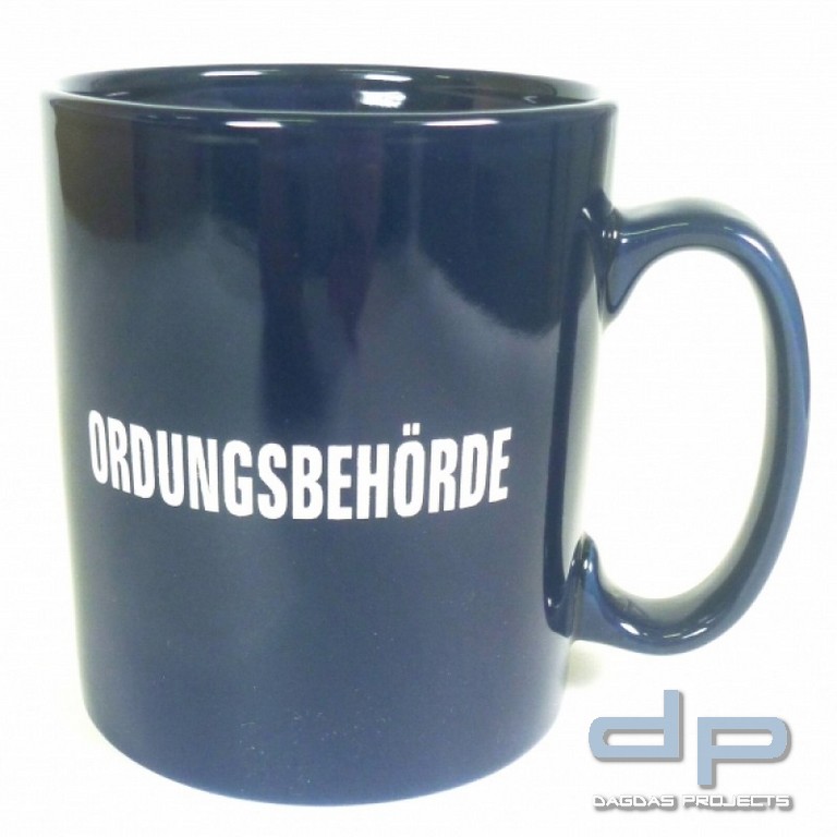 Keramiktasse "ORDNUNGSBEHÖRDE"
