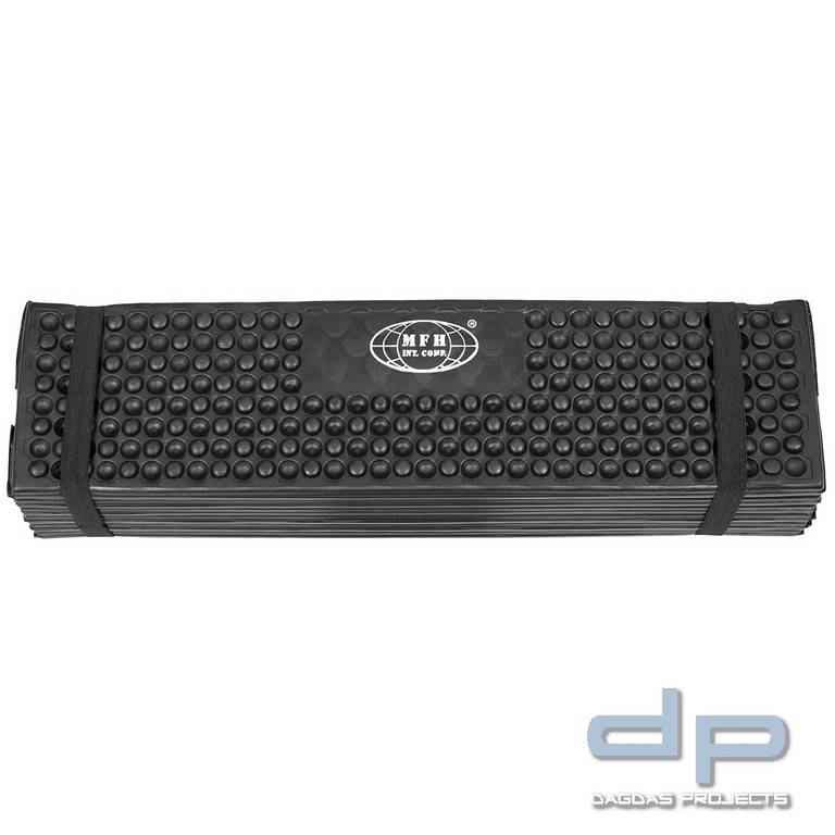 Thermomatte, faltbar, schwarz