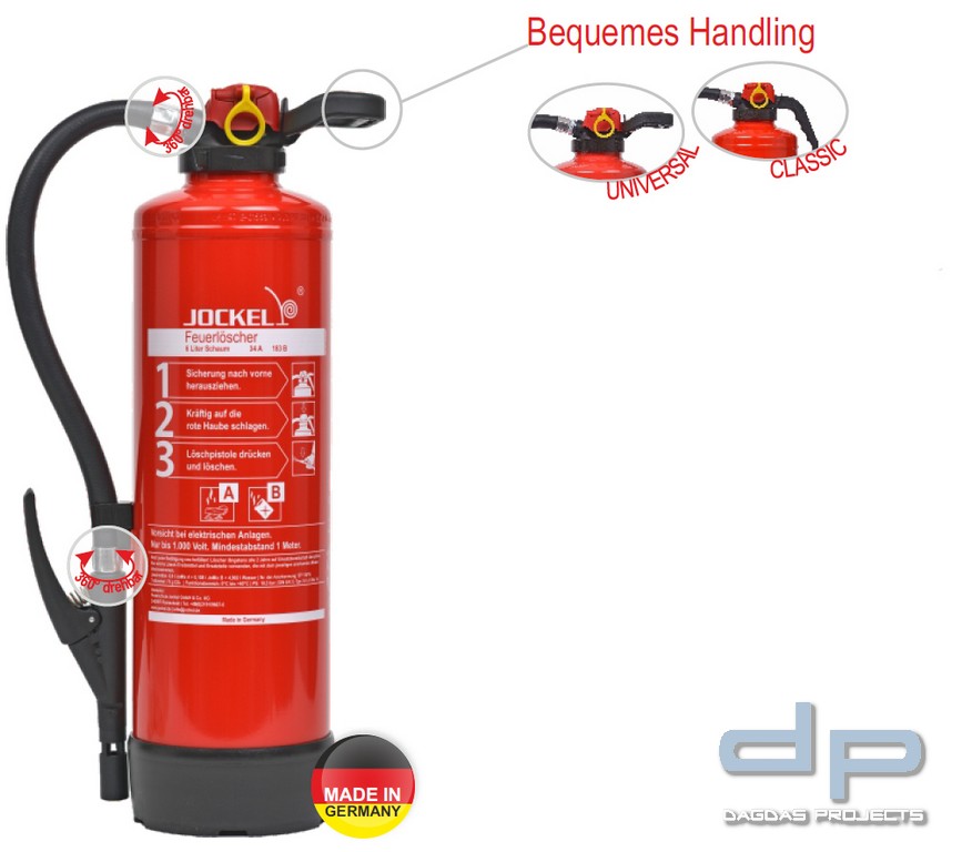 AB-Schaumlöscher S 6 JX Bio 34 mit Classic-Griff