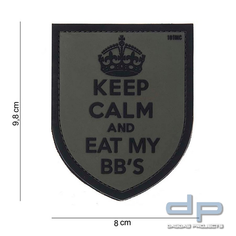 Emblem 3D PVC Keep Calm Grau
