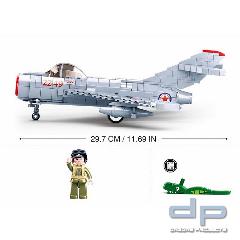 Sluban Alter russischer Düsenjäger M38-B0983 #16188