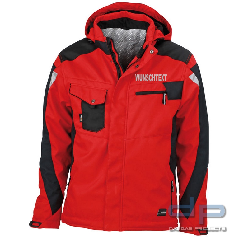 Behörden Softshell Jacke verschiedene Farben mit Aufdruck nach Wunsch