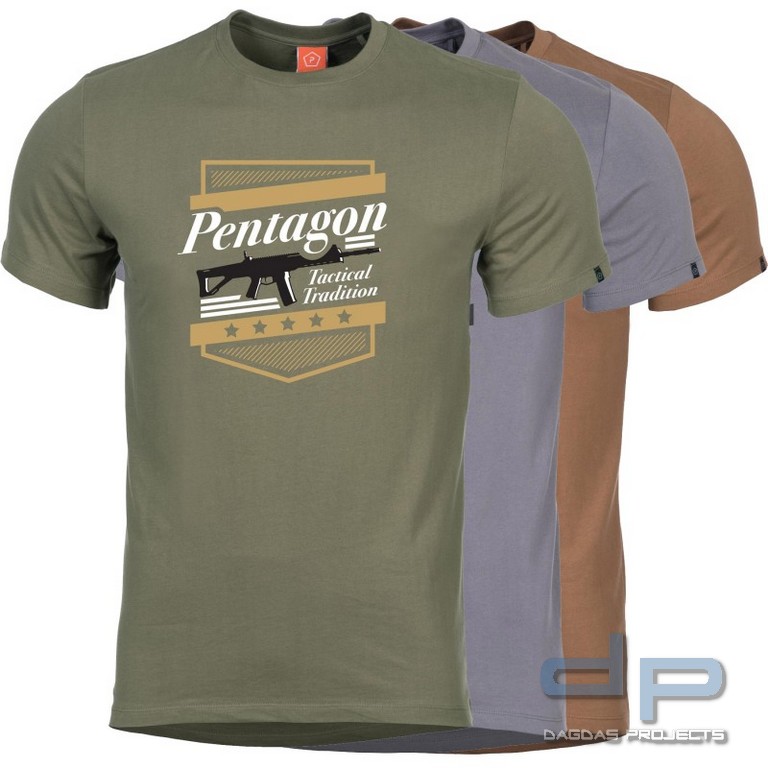 Pentagon T-Shirt - Ageron - A.C.R. TACTICAL TRADITION in verschiedenen Farben