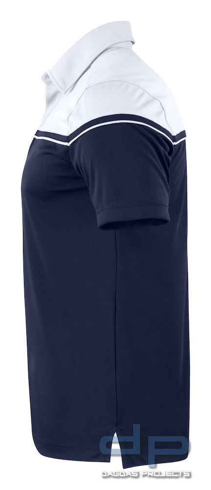 Behörden Polo Men Farbe: Dark Navy/ White Größe: L mit Aufdruck nach Wunsch auf Brust und Rücken