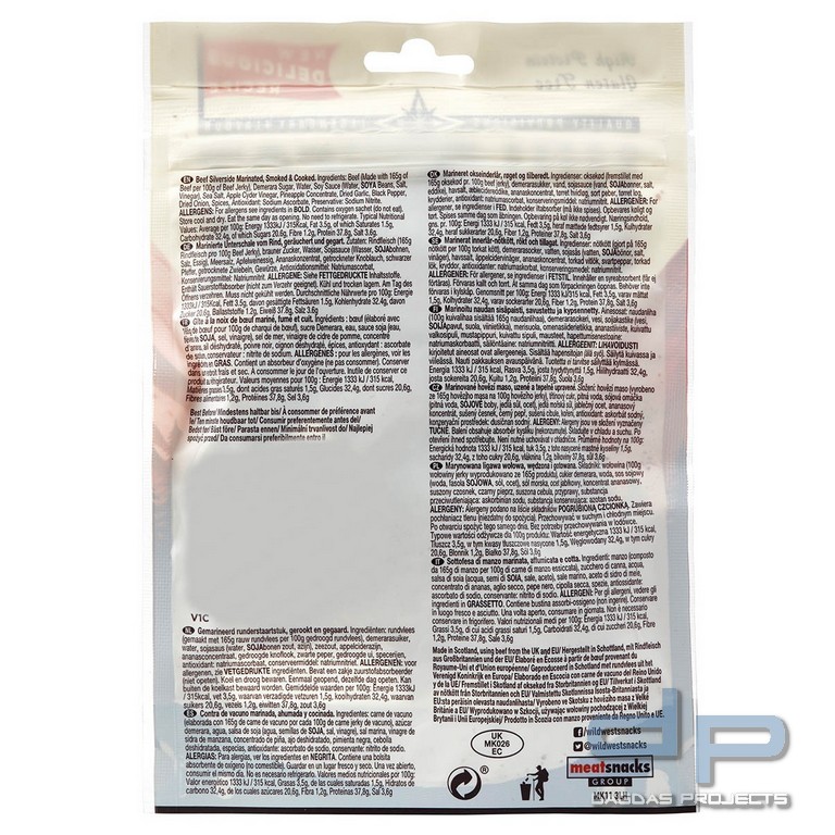 Wild West, Beef Jerky Original, 70 g