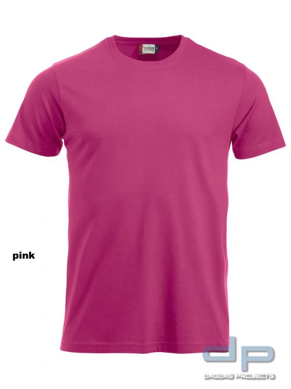 Clique New Classic-T Shirt mit 2 zeiligem Wunschaufdruck in verschiedenen Farben