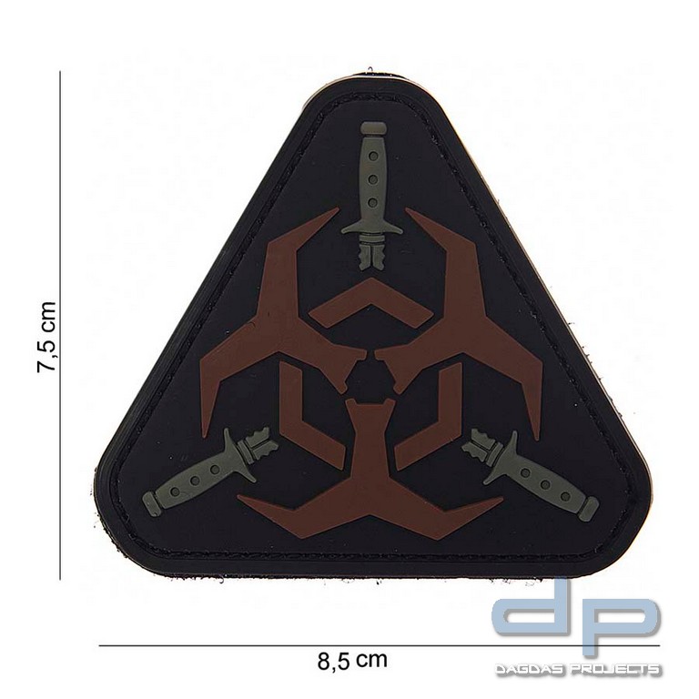 Emblem 3D PVC Outbreak Response Schwarz/Braun