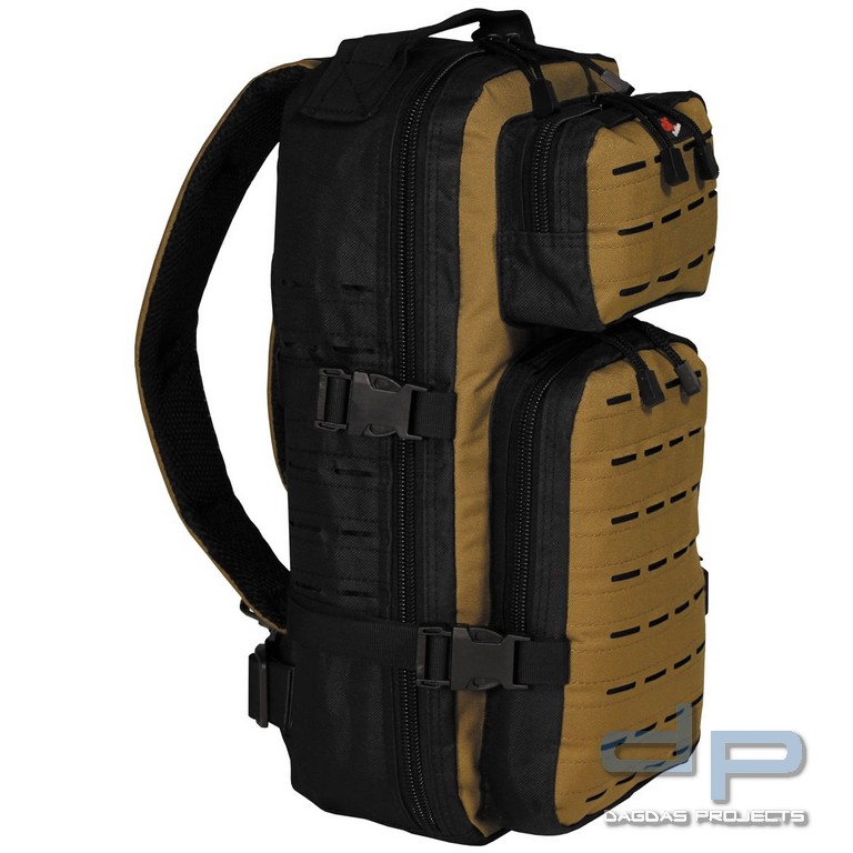 Rucksack, "Assault-Travel", Laser, schwarz/coyote