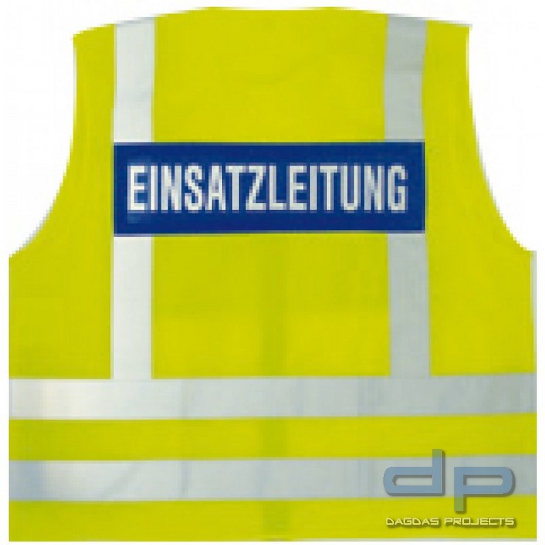Offizielle Warnweste gemäß EN ISO 20471 ( Klasse 2) - Schriftzug-Einsatzleitung
