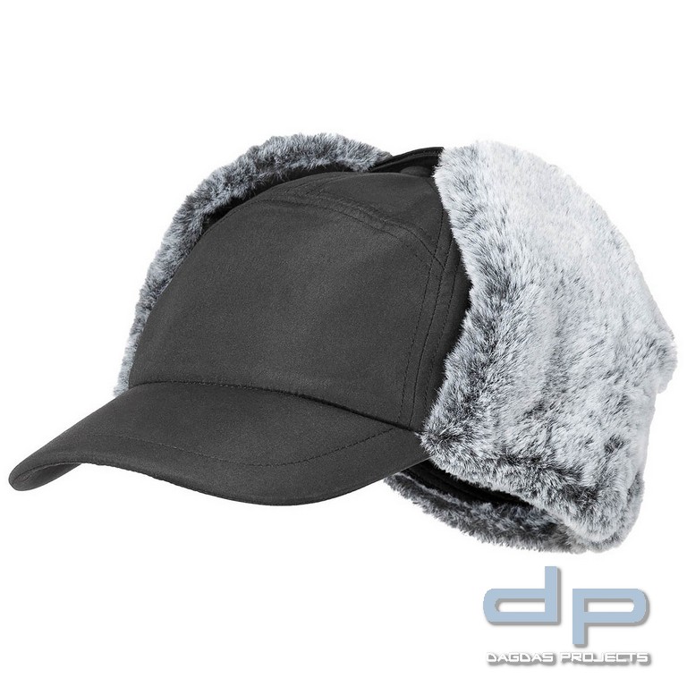 Winter Cap, "Trapper", schwarz