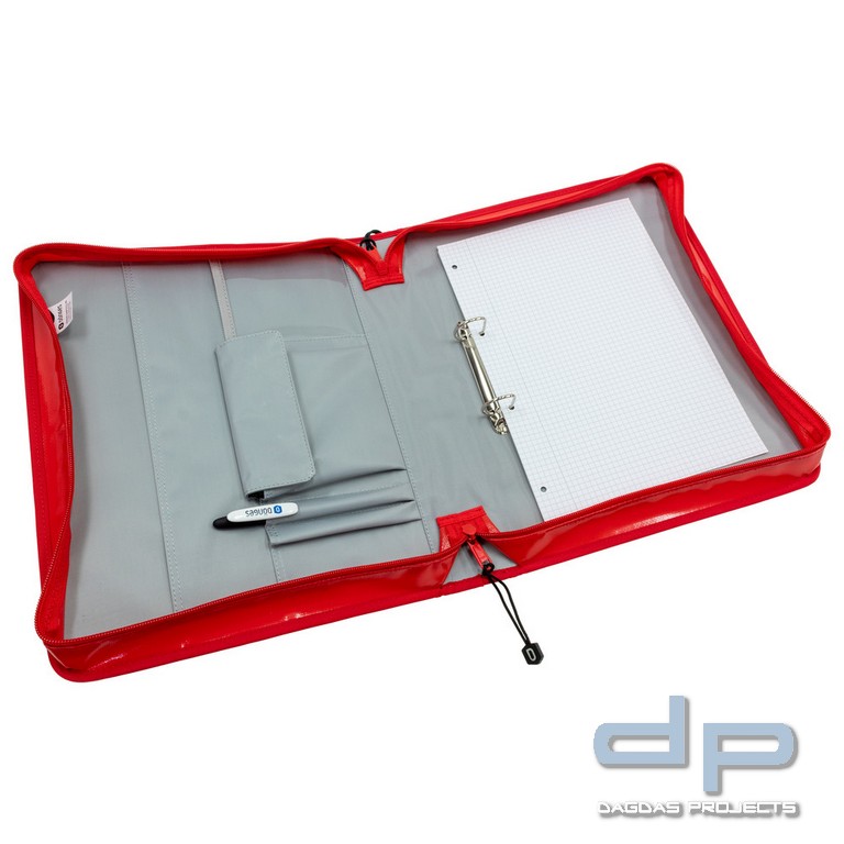 Dönges Dokumentenmappe Komfort, rot/weiss