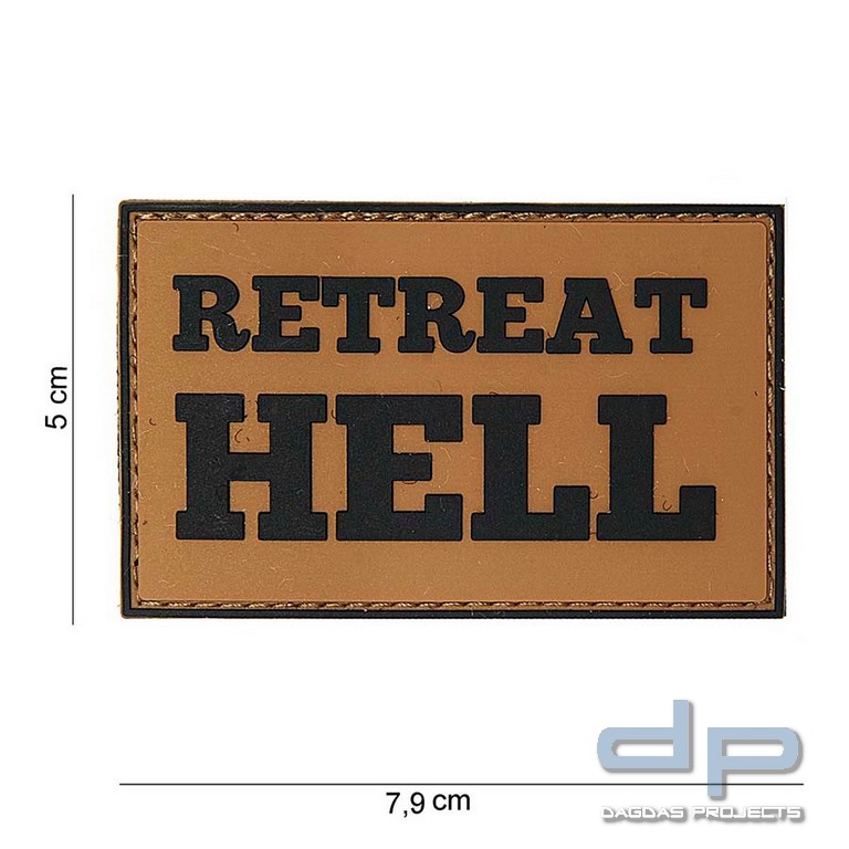 Emblem 3D PVC Retreat Hell Coyote/Schwarz