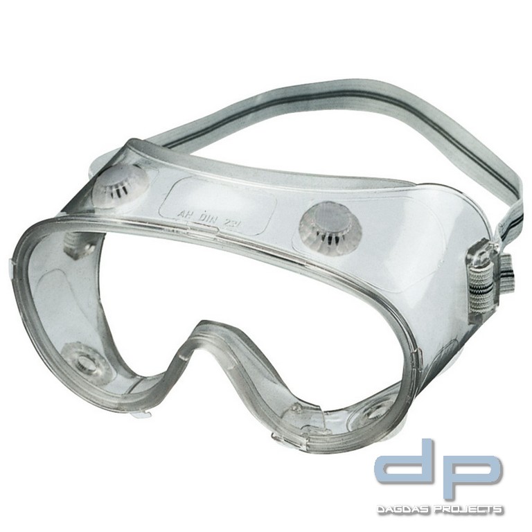 fortis Vollsichtbrille, EN 166, indirekte Belüftung