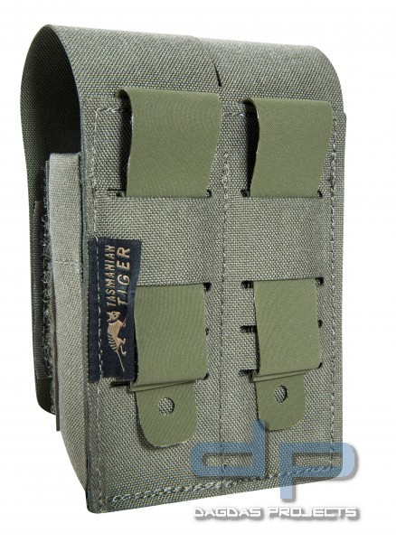 TASMANIAN TIGER DBL PISTOL MAG POUCH MK3 IRR, FARBE: STEINGRAUOLIV