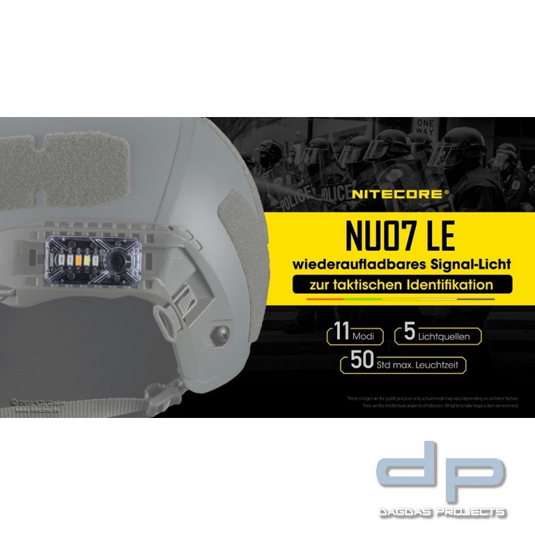 NiteCore® mehrfarbige - Signalleuchte -NU07LE-