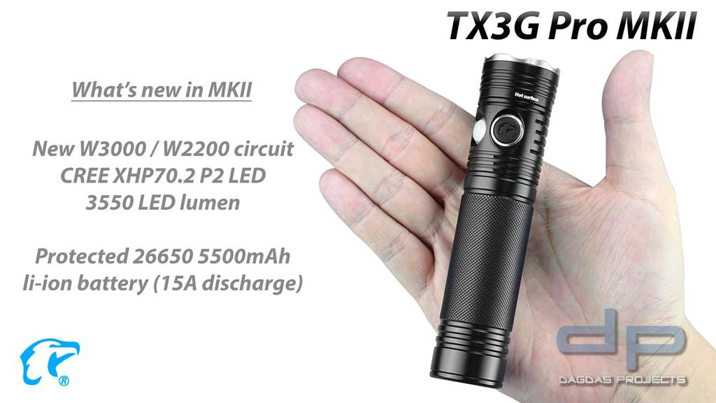 EAGTAC TX3G Pro MKII, XHP70.2