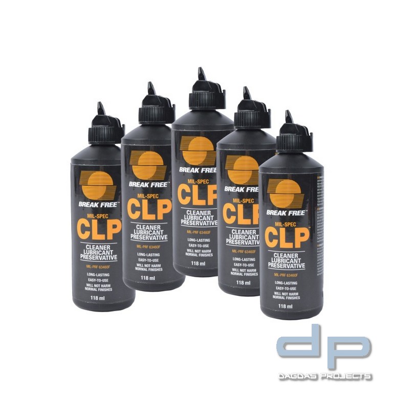 BREAK FREE® Multifunktionales Reinigungs- und Waffenöl "CLP 4", 118 ml 5er Pack