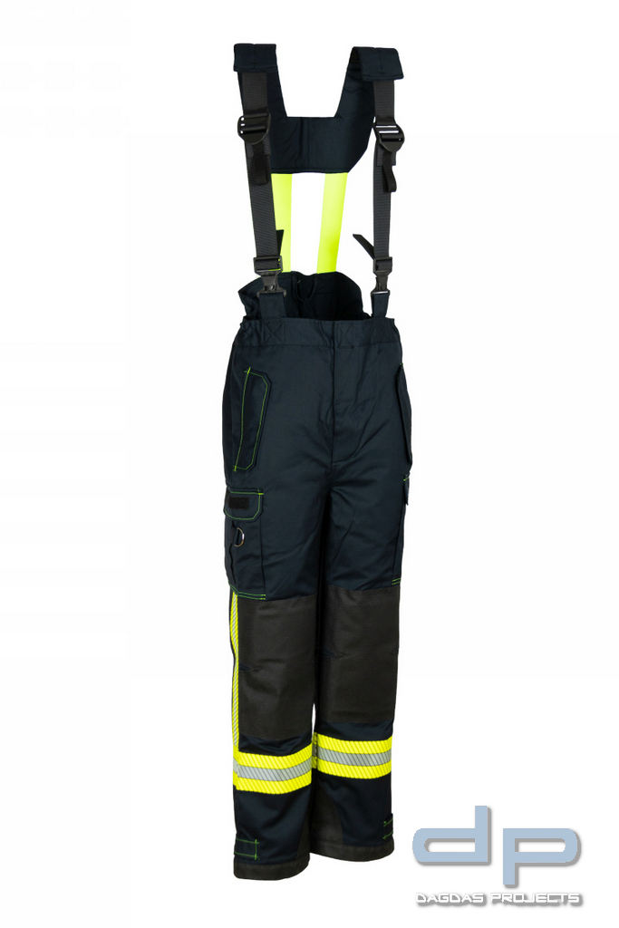 Feuerwehr Einsatzlatzhose TECHNO EXTREM mit Membrane, Farbe: Dunkelblau