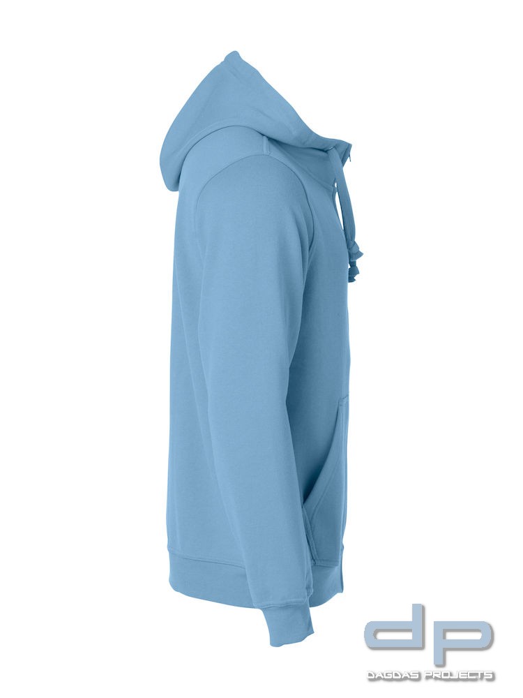 Basic Hoody Full zip Herren mit Wunschaufdruck Farbe Navy Größe M