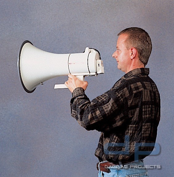 SM-040S POWER-SchulterMegaphon, max. 40 W, mit Sirenensignal