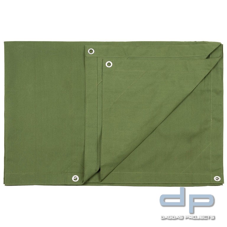 Mehrzweckplane, oliv, Metallösen, ca. 183 x 244 cm