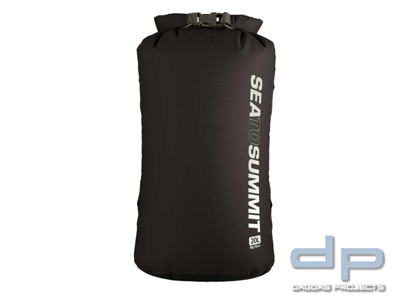 Sea to Summit Big River Drybag 20L, schwarz,420D Ripstop Nylon, TPU Laminat, Hypalon Schlaufen